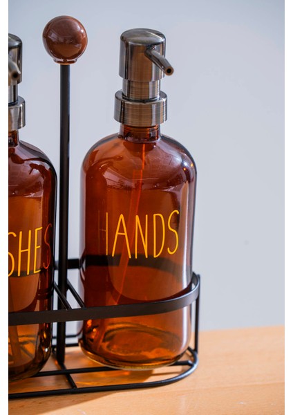 Pierre Metal Standlı Sabunluk Seti - 500 ml modelleri