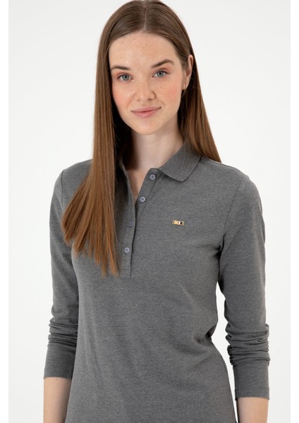 Kadın Antrasit Melanj Sweatshirt 50313593-VR081 fiyatları