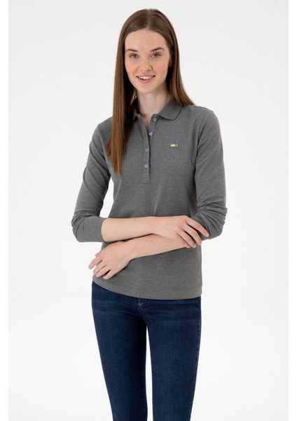 Kadın Antrasit Melanj Sweatshirt 50313593-VR081 modelleri