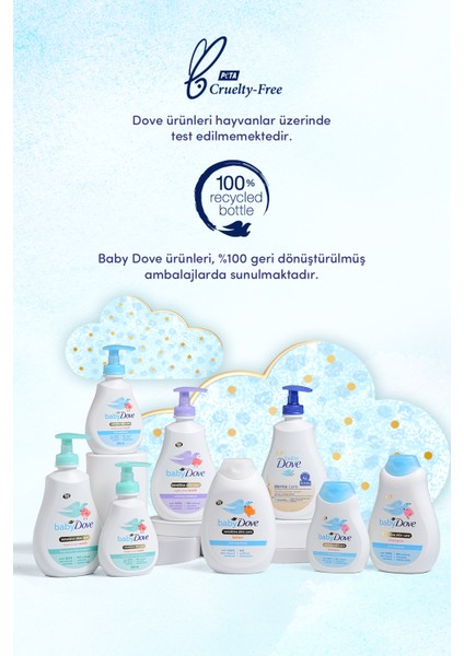 Baby Dove Hassas ve Kuru Cilde Sahip Bebekler İçin Saç Şampuanı 400 ml indirimleri