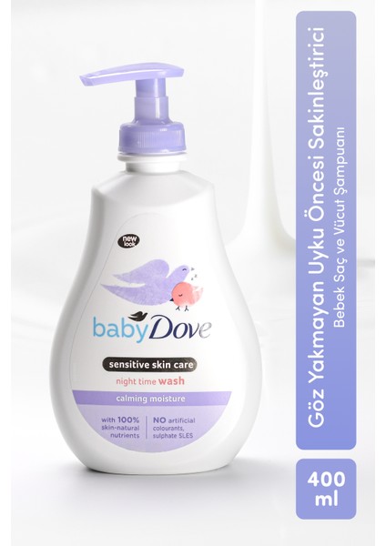 Baby Dove Bebekler İçin Papatyalı Nemlendirici Saç ve Vücut Şampuanı 400 ml