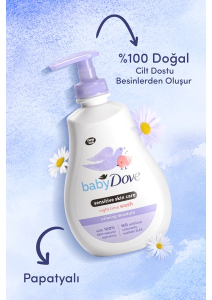 Baby Dove Bebekler İçin Papatyalı Nemlendirici Saç ve Vücut Şampuanı 400 ml modelleri