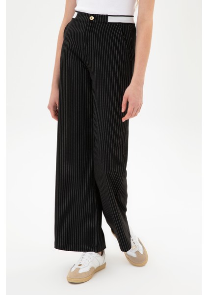 Kadın Siyah Pantolon (Kanvas-Chino) 50317169-VR046 fiyatları