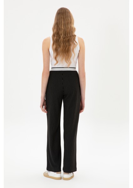 Kadın Siyah Pantolon (Kanvas-Chino) 50317169-VR046 fırsatları