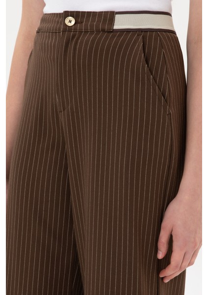 Kadın Kahverengi Pantolon (Kanvas-Chino) 50317169-VR029 indirimleri