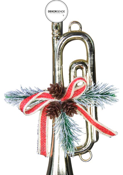 Yılbaşı Süsü Kozalaklı Trompet 25 cm fiyatları