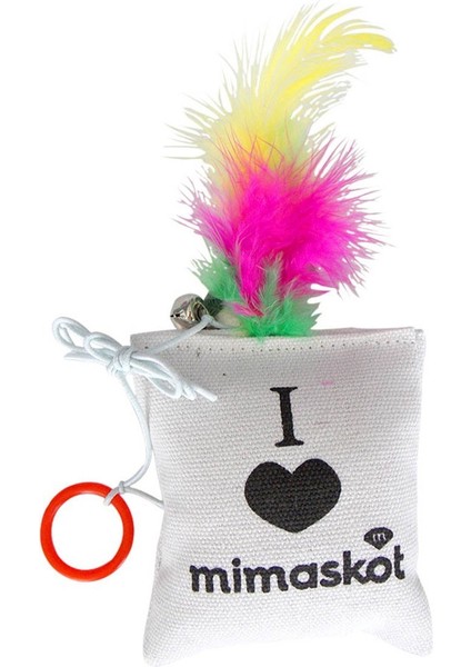 Parmağa Takılan Tüylü Peluş Kedi Oyuncağı 8x9 Cm