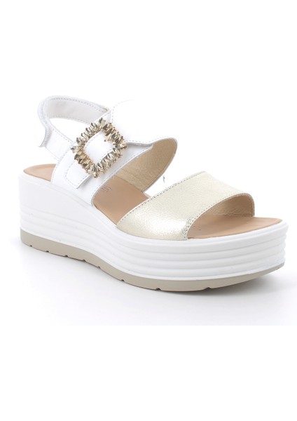 Kadın Sandalet 7667322 Igı&co Dae 76673 Fıo.bo.ome/napp Platino Bianco fiyatları