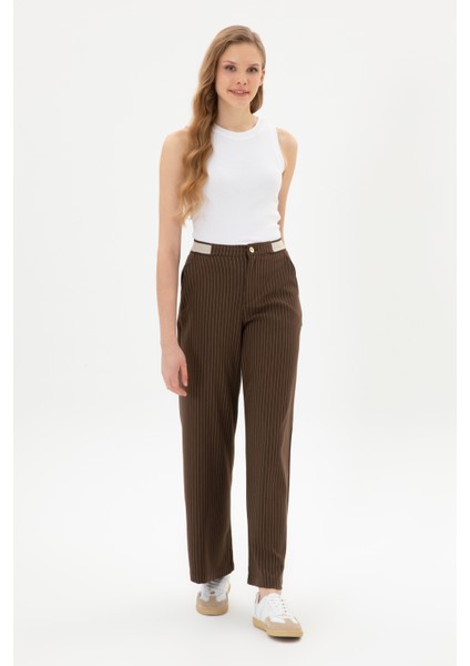 Kadın Kahverengi Pantolon (Kanvas-Chino) 50317169-VR029