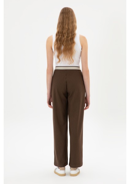 Kadın Kahverengi Pantolon (Kanvas-Chino) 50317169-VR029 fırsatları