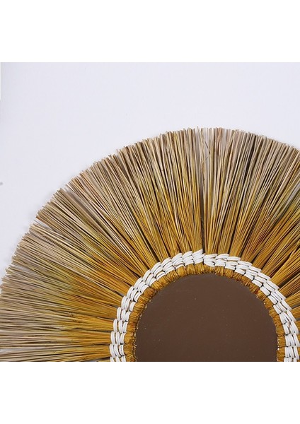 Mylamp Yıldız 60 Cm. Sarı Renkli Doğal Deniz Sazı Ayna indirimleri