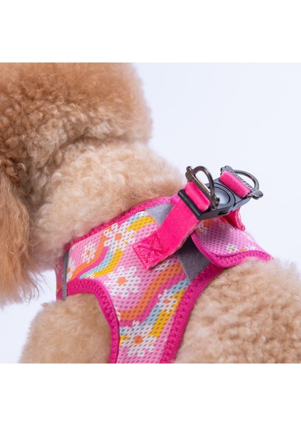 Daisy Air-Mesh Göğüs Tasması Kedi Köpek Göğüs Tasması Papatya Desenli Köpek Tasması fırsatları