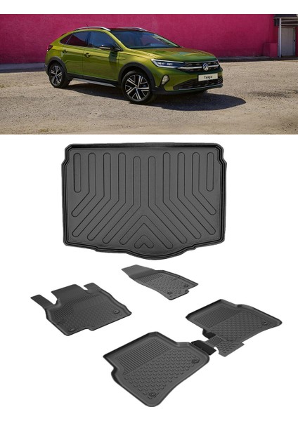 Taigo 2022 ve Sonrası 4.5d Sahler Paspas 3D Rizline Alt Bagaj Havuzu Set