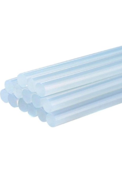 Ince Şeffaf Sıcak Mum Silikon 7.5mm 30CM 10 Adet Mikro Marka modelleri