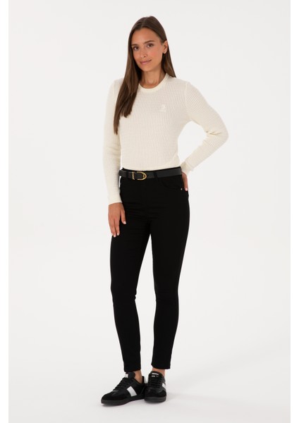 Kadın Siyah Pantolon (Kanvas-Chino) 50317139-VR046 modelleri