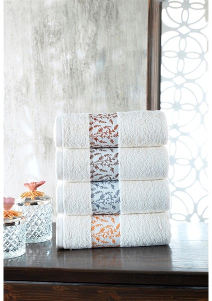 Palm 50X100 4'lü El ve Yüz Havlu Seti