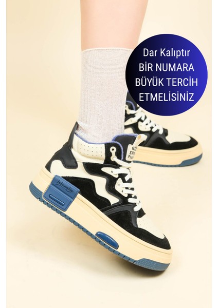 GUJA Garnili Kalın Taban Sneakers SİYAH