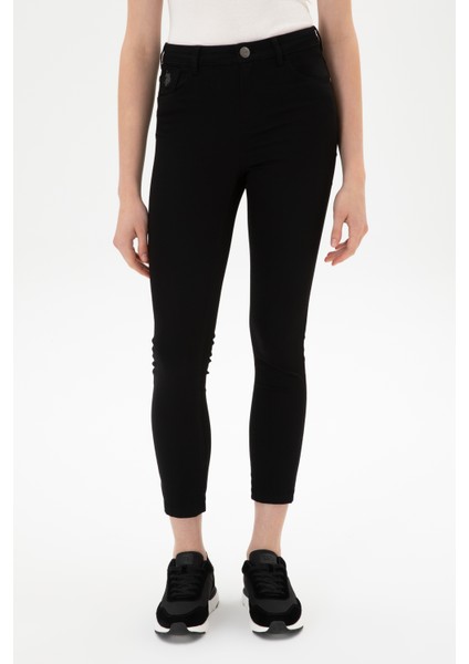 Kadın Siyah Pantolon (Kanvas-Chino) 50316852-VR046 fiyatları
