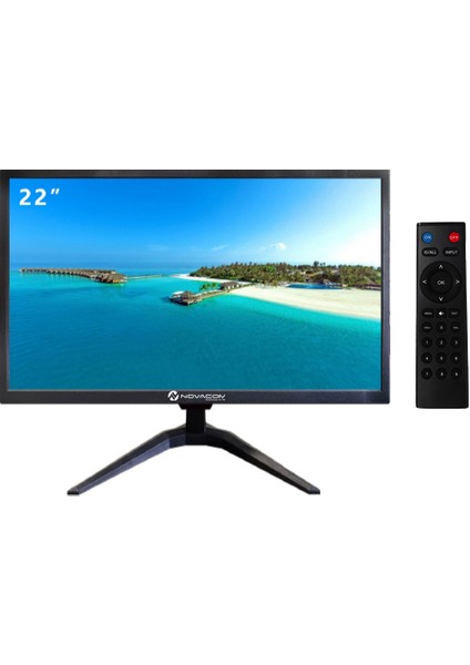 22INÇ Monitör Tekne Karavan Tipi Tv Monitör Tv (12V Girişli)