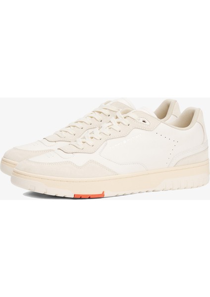 Tommy Jeans Leather Logo Basketball Erkek Beyaz SNEAKER.Z00 fiyatları