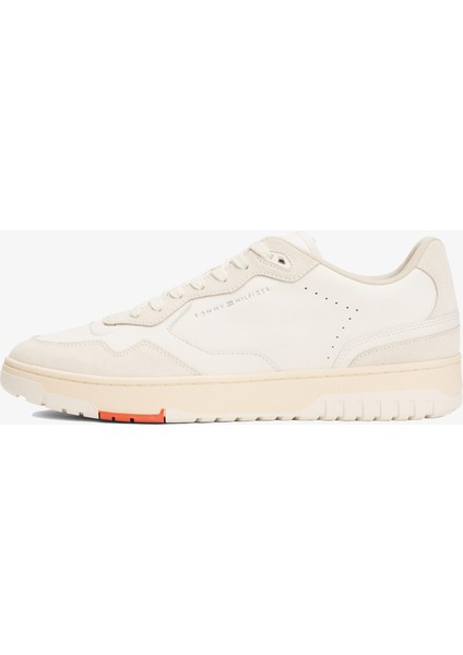 Tommy Jeans Leather Logo Basketball Erkek Beyaz SNEAKER.Z00 fırsatları