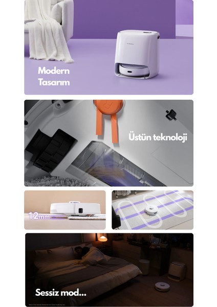 Pure Es Narwal Freo Akıllı Robot Süpürge ve Paspas indirimleri