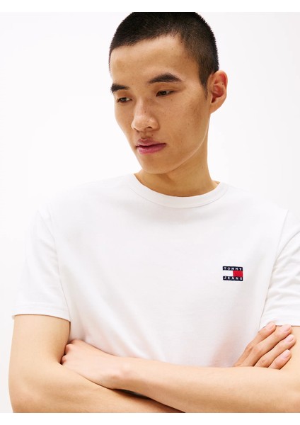 Th DM0DM20322 Tjm Reg Badge Tee Ext Erkek Tshırt modelleri