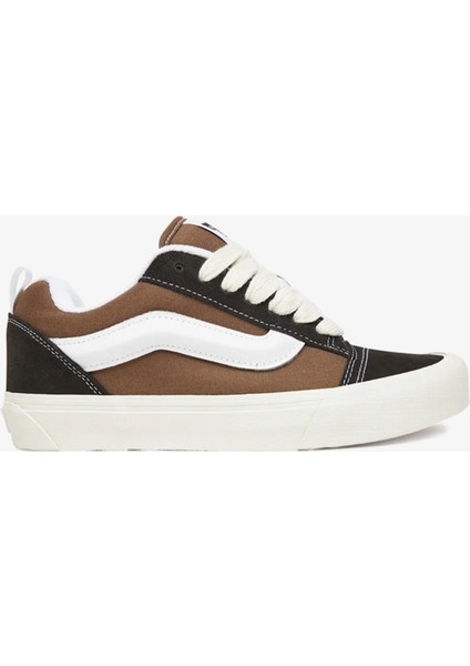Knu Skool Renk Bloklu Erkek Kahverengi Sneaker.-