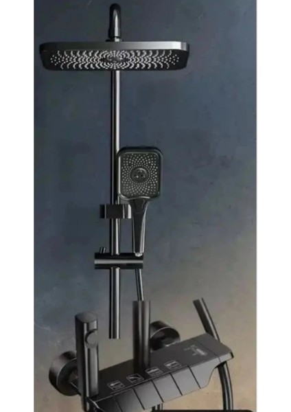 Market Piyano Tuşlu Robot Duş Seti Siyah fiyatları