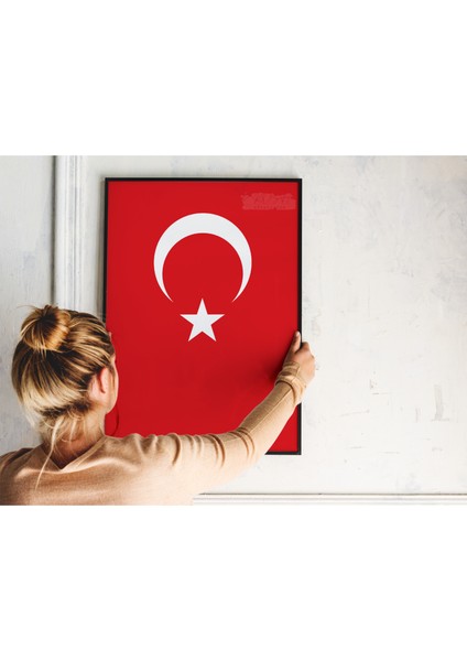 Türk Bayrağı Çerçevesiz Poster, Dijital Baskı Bayrak fırsatları