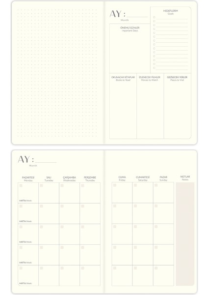 A5 Keten Süresiz Planlayıcı Ajanda Bordo fırsatları