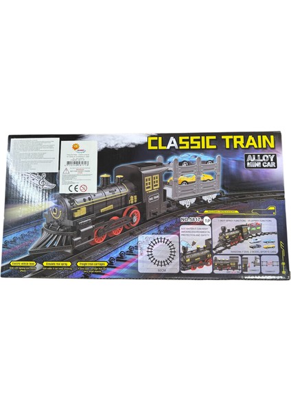 Araba Taşıyan Klasik Tren Duman ve Işıklı fiyatları