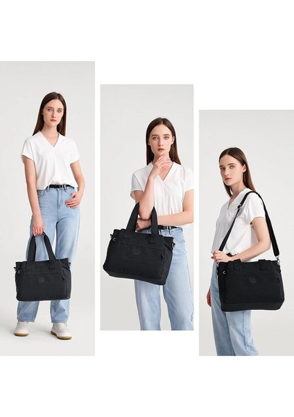 Omuz Askılı Şık Kullanışlı Kadın Çantası Krinkıl Kumaş