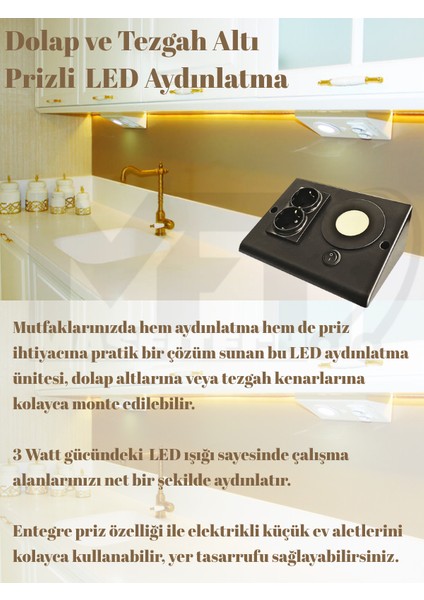 Dolap ve Tezgah Altı Bluetooth Müzik Çalar Prizmatik Venüs 3'LÜ SET modelleri