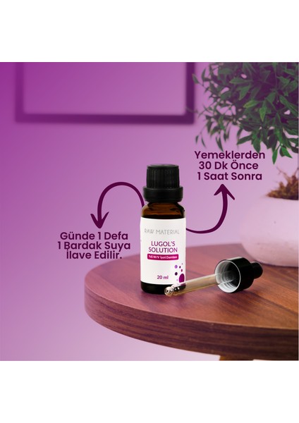Raw Material Lugol's Solution İyot %5 Damla 20 ml modelleri