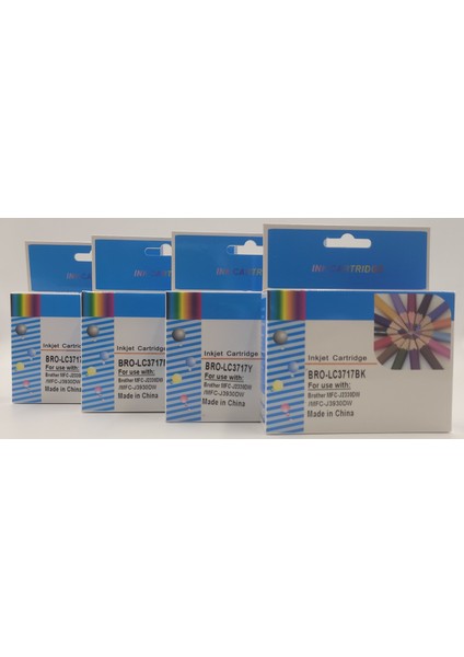 Dpi Kartuş Brother LC-3717 Cmyk 4’lü Set Muadil Mürekkep Kartuş – 1.500 Sayfa