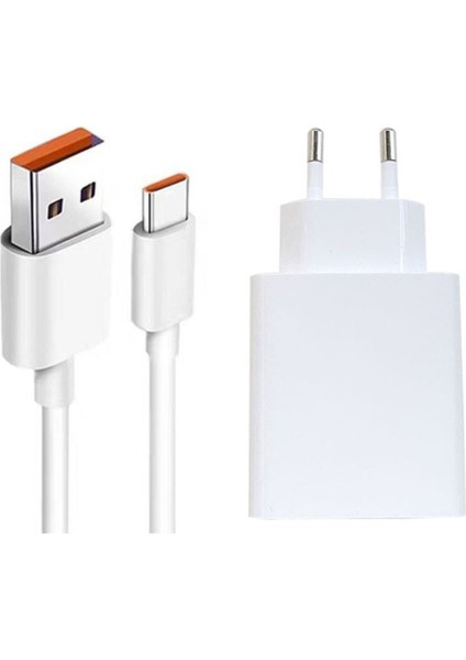67W USB + Typec Çıkışlı Güç Adaptörü ve 1m 6A Turuncu USB Typec Kablo Şarj Seti fiyatları
