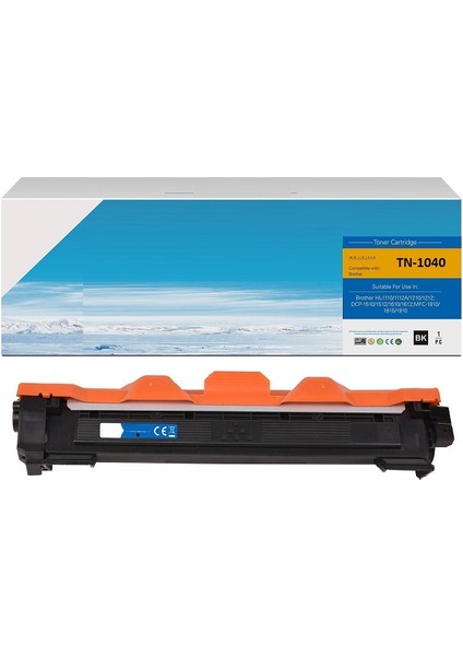 Brother TN-1040 (HL-1111/TN-1201/HL-1211/DCP-1511/DCP-1601/MFC-1811/MFC-1815/MFC-1901/MFC-1905/MFC-1911) Muadil Siyah Toner