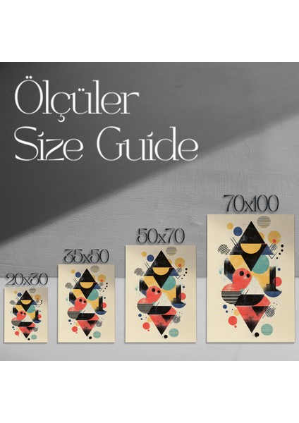 Geometrik Soyut Sanat Tablosu modelleri