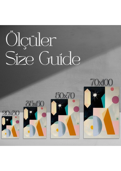 Soyut Geometrik Desenler Tablosu modelleri