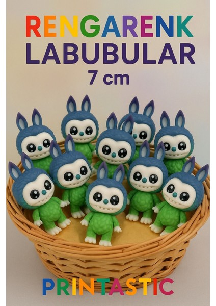 Çok Istenen Çok Renkli Labubu (7 Cm)