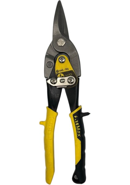 Köşebent Makası | Sağ Kesim, Endüstriyel Çelik Bıçak, Ergonomik Sarı-Siyah Sap modelleri