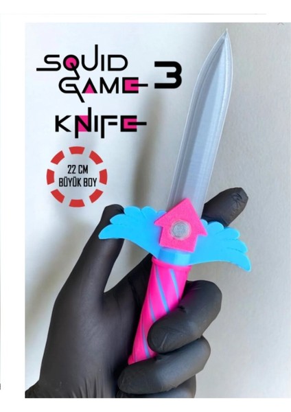 Squid Game 3 Bıçak Figürü - Squid Game Oyun Seti Squid Game Oyuncak