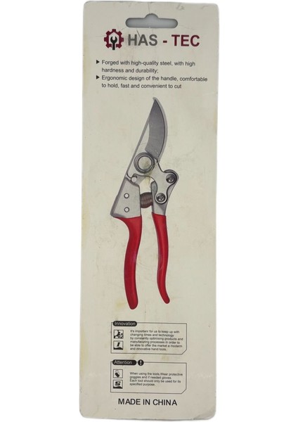 Profesyonel Budama Makası | Yay Mekanizmalı, Sk5 Çelik Bıçak, Ergonomik Kırmızı Sap modelleri