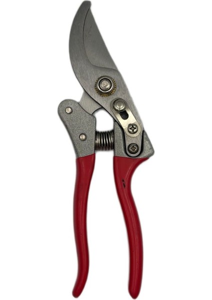 Profesyonel Budama Makası | Yay Mekanizmalı, Sk5 Çelik Bıçak, Ergonomik Kırmızı Sap