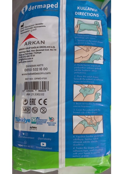 9 Damla Belbantlı Hasta Bezi Xlarge 4*30 120 Adet modelleri