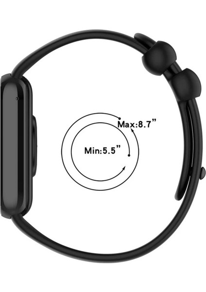 Xiaomi Redmi Watch 4/watch 5/mi Band 8 Pro/mi Band 9 Pro Klasik Silikon Kordon Standart Spor Kayış