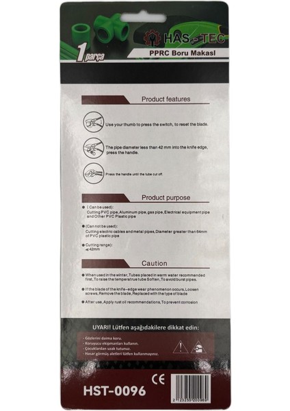 Pprc Pro Boru Makası Aliminyum | 42 mm Çap Kapasitesi – Pvc, Ppr, Pe, Pex, Abs Boru ve Hortum Kesici indirimleri