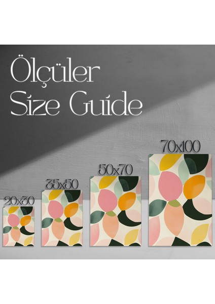 Soyut Geometrik Desenler Tablosu modelleri