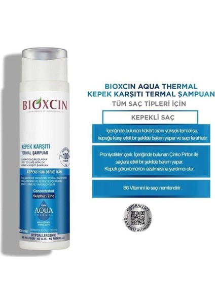 Aqua Kepek Şampuan 300 ml Yoğun Termal Şampuan 200 ml fırsatları